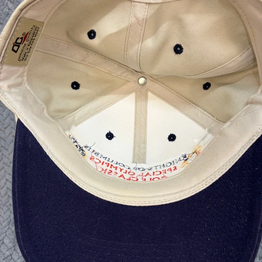 Knights of Columbus Special Olympics Golf Classic 2006 Hat OC Tan Navy Cap